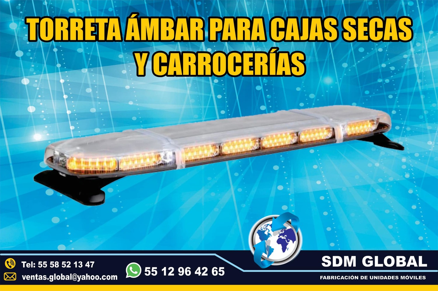 Venta de Torreta leds para cajas secas y carrocerias plataformas remolques