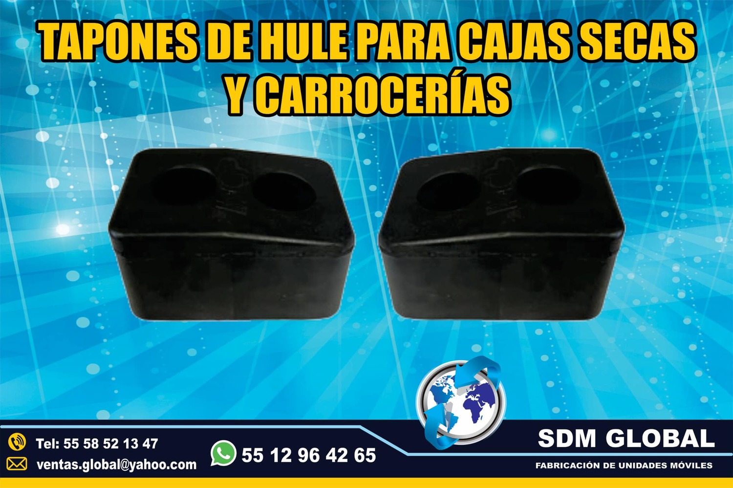 Venta de Topes para cajas secas y carrocerias plataformas remolques